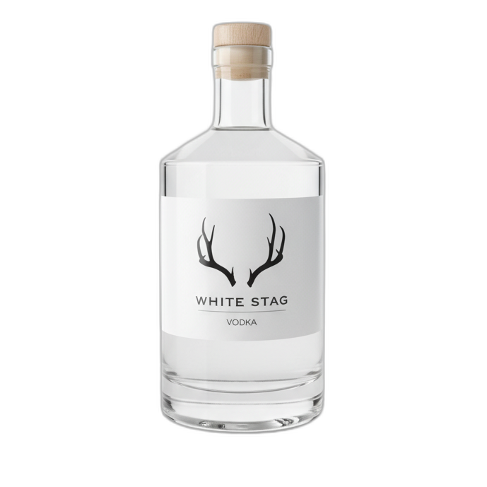 White Stag Vodka bottle