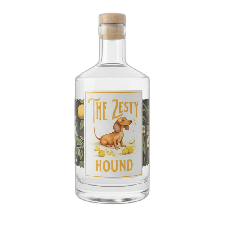 Zesty Hound Gin bottle